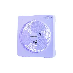 Z ONE - Ventilador Tipo Caja PowerZone Blanco De Tres Velocidades