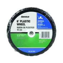 ARNOLD - Rueda Plástico para Cortadora Césped con Buje de 15.24 X 3.81 cm