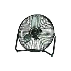 Z ONE - Ventilador De Piso PowerZone Negro Con Tres Velocidades Y Rotación De 120 Grados