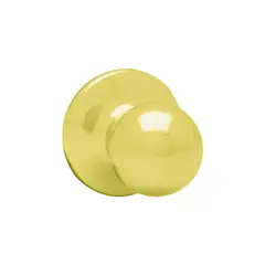 KWIKSET - Cerradura de Pomo para Puerta de Paso Polo Laton Brillante