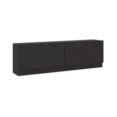 BERTOLINI - Mueble para Tv 70 Pulgadas en Mdp 4 Puertas Negro