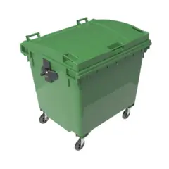 undefined - Contenedor Con Ruedas Plástica 1100 Litros Verde