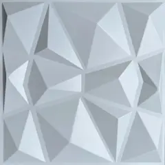 PRACTICASA - Panel 3D Diamante Blanco Cjx3M2 50X50Cm 12 Und