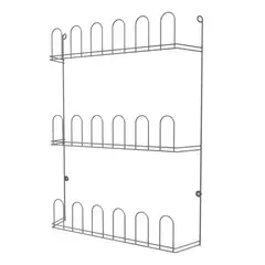 REJIPLAS - Zapatero Pared 9 Pares Metalizado