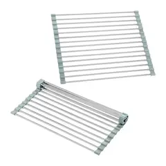 CHEF MASTER - Set x2 Escurridores de Platos o Loza en Acero Enrollable