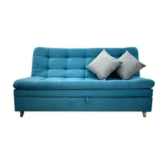 INDUSTRIAL BASESTILOS - Sofacama Baúl Poliester Azul