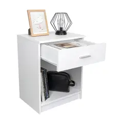 RTA DESIGN - Mesa de Noche Eco 55X42 Rta Blanco