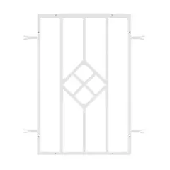 ESPACIOS ARMONICOS - Reja Rombo 40 X 60 cm Blanca