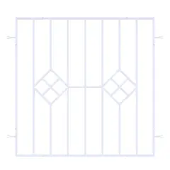 ESPACIOS ARMONICOS - Reja Rombo 100 X 100 cm Blanca