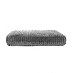 ENERGY PLUS - Cobija Grande Decorativa Manta Frazada de Lujo Gris
