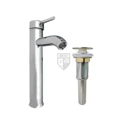HICASA - Griferia Monocontrol Baño Alta Lavamanos + Desague Push Lavamanos