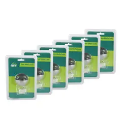 VERA - Tope Piso Media Luna Acero Inox 45 Mm X6