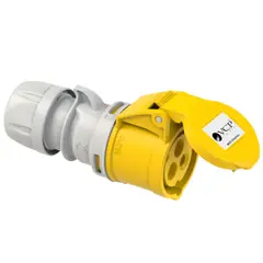 GENERICO - Toma Aérea 110V Amarillo 2P + T 32 Amp Tar32/223 Tierra 4 H Ip44