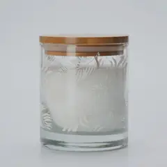ILUMINATA - Vela Vaso 33 Serenidad Blanco Mensaje Tapa Madera