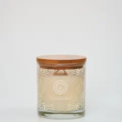 ILUMINATA - Vela Vaso 33 Vainilla Tapa Madera