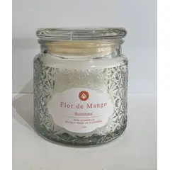 ILUMINATA - Vela Vaso 44 Flor de Mango Blanco
