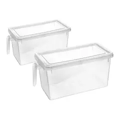 CHEF MASTER - Set X 2 Organizador Multiusos de Cocina Nevera con Tapa