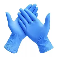 TRIPLE CLEAN - Guantes de Nitrilo Azul Talla m