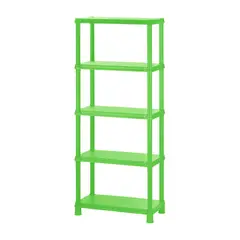RIMAX - Estantería Plástica 5 Niveles 71.4x174.5x38.2cm 15 Pulgadas Verde