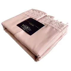 MY HOME STORE - Sábanas Encaje Rosado Queen