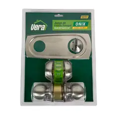 VERA - Juego Entrada Principal Pomo Acero Inox Onix