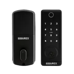 SEGUREX - Cerrojo Biométrico Inteligente T1b Se Negro Mate