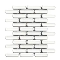 INTERMATEX - Mosaico Dublin White Gloss 30x30.6 cm color Blanco