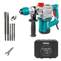 TOTAL - Rotomartillo Uso Rudo 1050w + Brocas y Puntas
