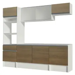 MADESA - Cocina Completa 240 Cm Topazio Blanco/Marro