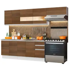 MADESA - Cocina Integral Marcela 2.80 Metros - Marrón