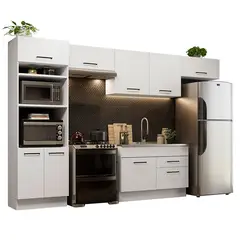 MADESA - Cocina Integral Agata 3.50 Metros - Blanco 01