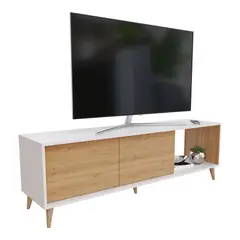 undefined - Mesa para TV Nordic 53.1x160x40.3cm Duna Blanco