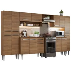 MADESA - Cocina Integral Emilly Joy 3.25 Metros - Marrón