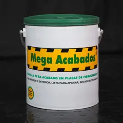 MEGAACABADOS - Masilla Mega Acabados 1 Galón para Acabados en Placas de Fibrocemento