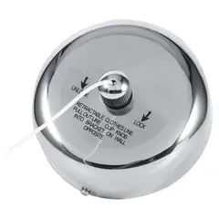 GENERICO - Tendedero Ropa 1 Cuerda Plegable Retráctil Móvil Toallero Acero