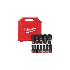 MILWAUKEE - Juego de Vasos 6 Puntos Sae Dp 1/2 Pulgada