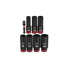 MILWAUKEE - Juego de Dados 6 Puntas Sist Met Profesional de 3/8