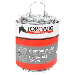 TORNADO - Alambre de Púas Calibre 14.5 x 125 m