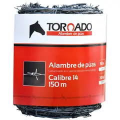 TORNADO - Alambre de Púas Calibre 14 x 150 m