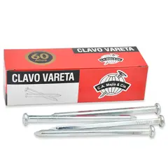 GENERICO - Clavo Vareta 5 Galvanizada Electrolitica Set por 25 Kilogramos