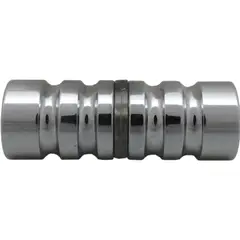 GRANCOL - Boton Doble Aluminio Brillante para Division Baño