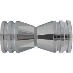 GRANCOL - Boton Doble Aluminio Brillante para Division Baño