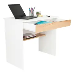 RTA DESIGN - Escritorio Ohio Z80 Cajon Rta Blanco Madera natural