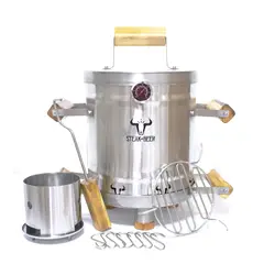 STEAK AND BEER - Barril Asador Acero Inoxidable 430 Mini Eco 50x30 Cm