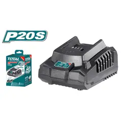 TOTAL - Cargador de Batería 20V Industrial Inteligente 2A