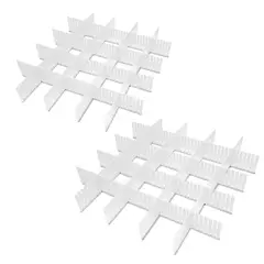 ENERGY PLUS - Set X16 Rejilla Organizador de Cajones Ropa Interior Blanco