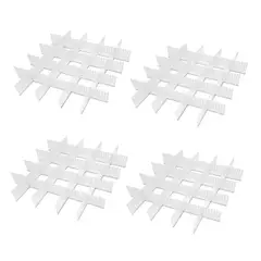 ENERGY PLUS - Set X32 Rejilla Organizador de Cajones Ropa Interior Blanco