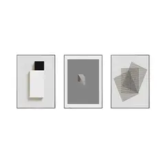 HOMUS - Triptico - Mdf - Minimalista Geometricos