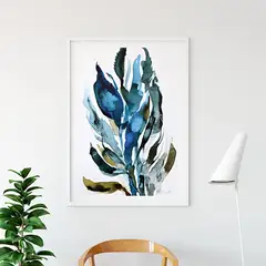 undefined - Cuadro - Mdf - Algas Azules
