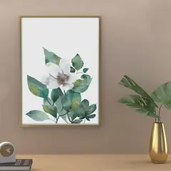 undefined - Cuadro - Mdf - Flor Blanca